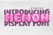 Hemon - cute and fun display font, a Font by Fontcastle (Thumbnail 1 of 5)