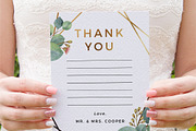 Eucalyptus Gold Geometric Frame, an Invitation Template by Inkpower (Thumbnail 7 of 7)