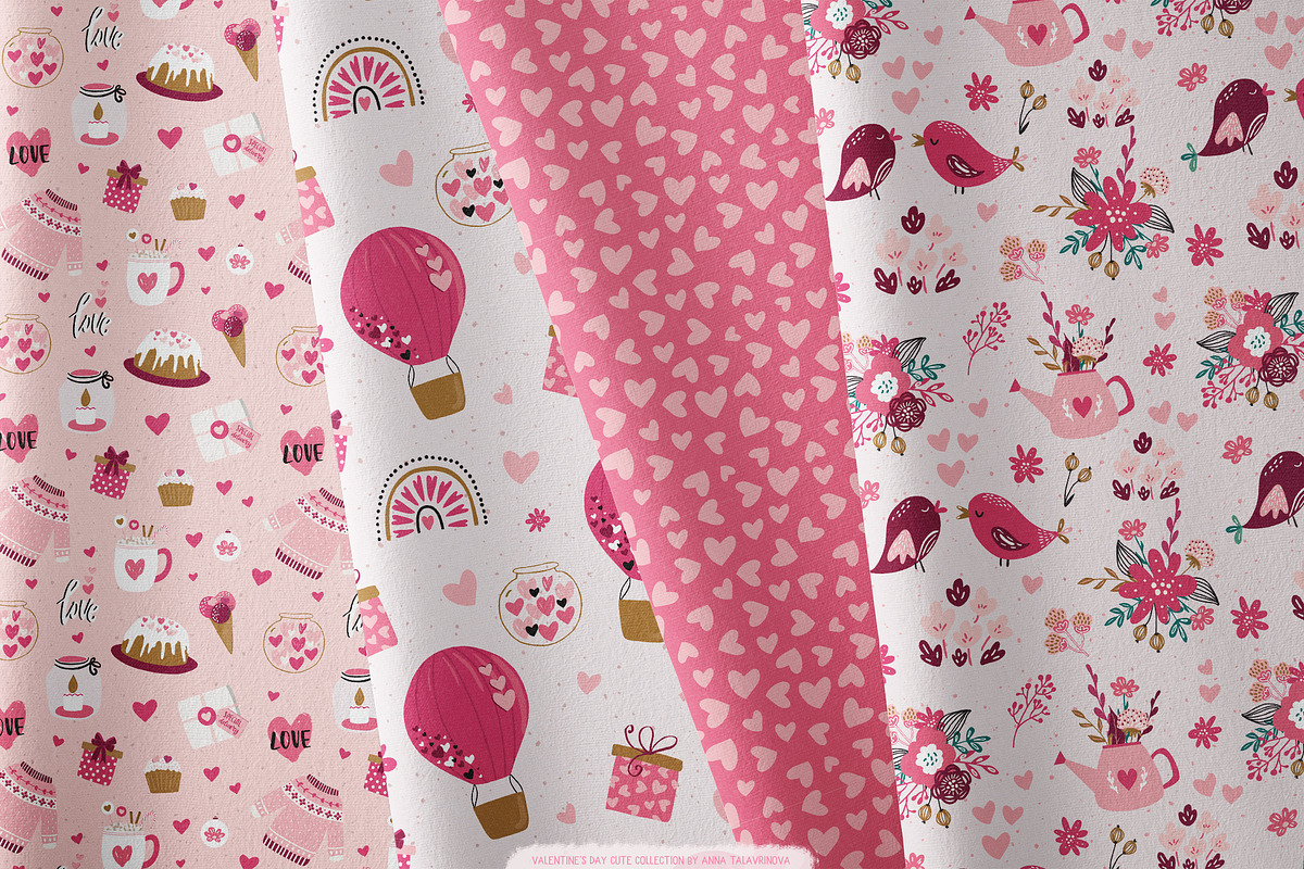 Valentine's day cute collection, an Illustration by Cozy pattern shop (Photo 6 of 6)