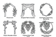Bundles Set Floral Wedding Icons, an Outline Icon by adenpinkstore (Thumbnail 43 of 44)