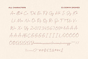 CS Sonya Dashed, a Script Font by Craft Supply Co. (Thumbnail 8 of 8)