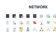 Network Flat Icons, an Icon by PixelBazaar (Thumbnail 2 of 2)