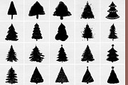 Christmas trees photo masks, a Layer Style Add-On by BrownLeopard (Thumbnail 2 of 6)