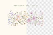 Wildflower Watercolor PNG Bundle, a Decorative Illustration by Arslan (Thumbnail 12 of 16)