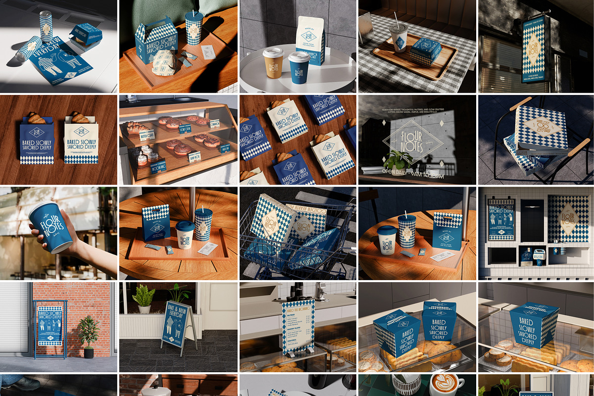 40 Bakery & Coffee Shop Mockups, a Packaging Mockup by Vitora Mockup (Photo 2 of 12)