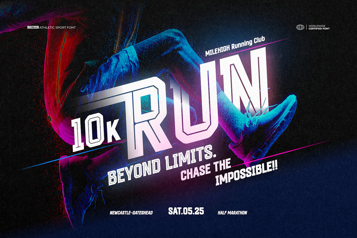 Boltzer - Athletic Sport Font, a Sans Serif Font by ikiiko (Photo 3 of 7)