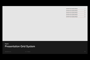 Digital Presentation Grid System