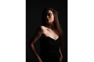 Young woman with long brown hair, a Person Photo by volodymyrshtun13795
