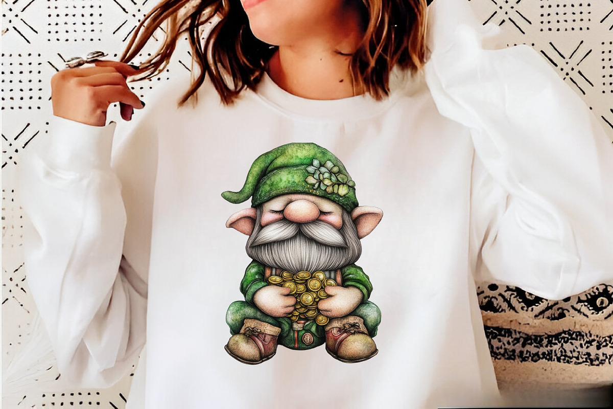 Whimsical St Patrick Gnome Clipart B, an Illustration by SVGArt (Photo 2 of 9)