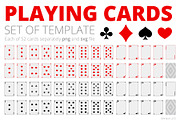 Playing Cards Template Set, an Object Graphic by Ilia Design (Thumbnail 1 of 4)