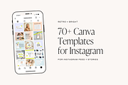 Retro + Bright Instagram Templates, a Social Media Template by Madewest Supply Co. (Thumbnail 4 of 7)