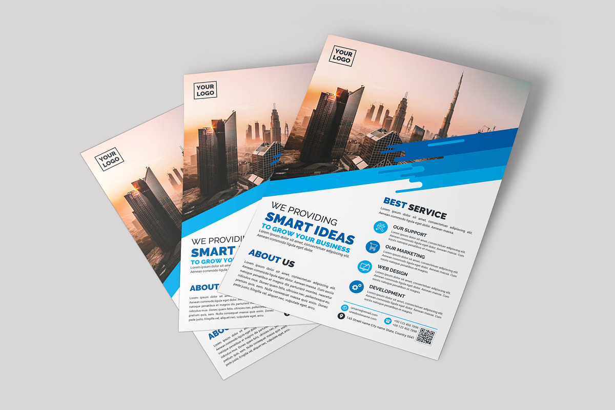 Corporate Business Flyer Template, a Flyer Template by Ultimate Template Shop (Photo 4 of 6)