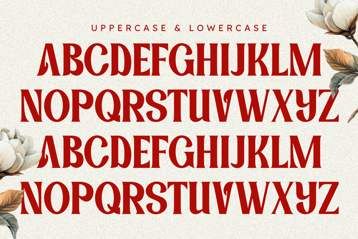 Magnolie - Vintage Serif Font, a Serif Font by Masyafi Studio (Photo 4 of 8)