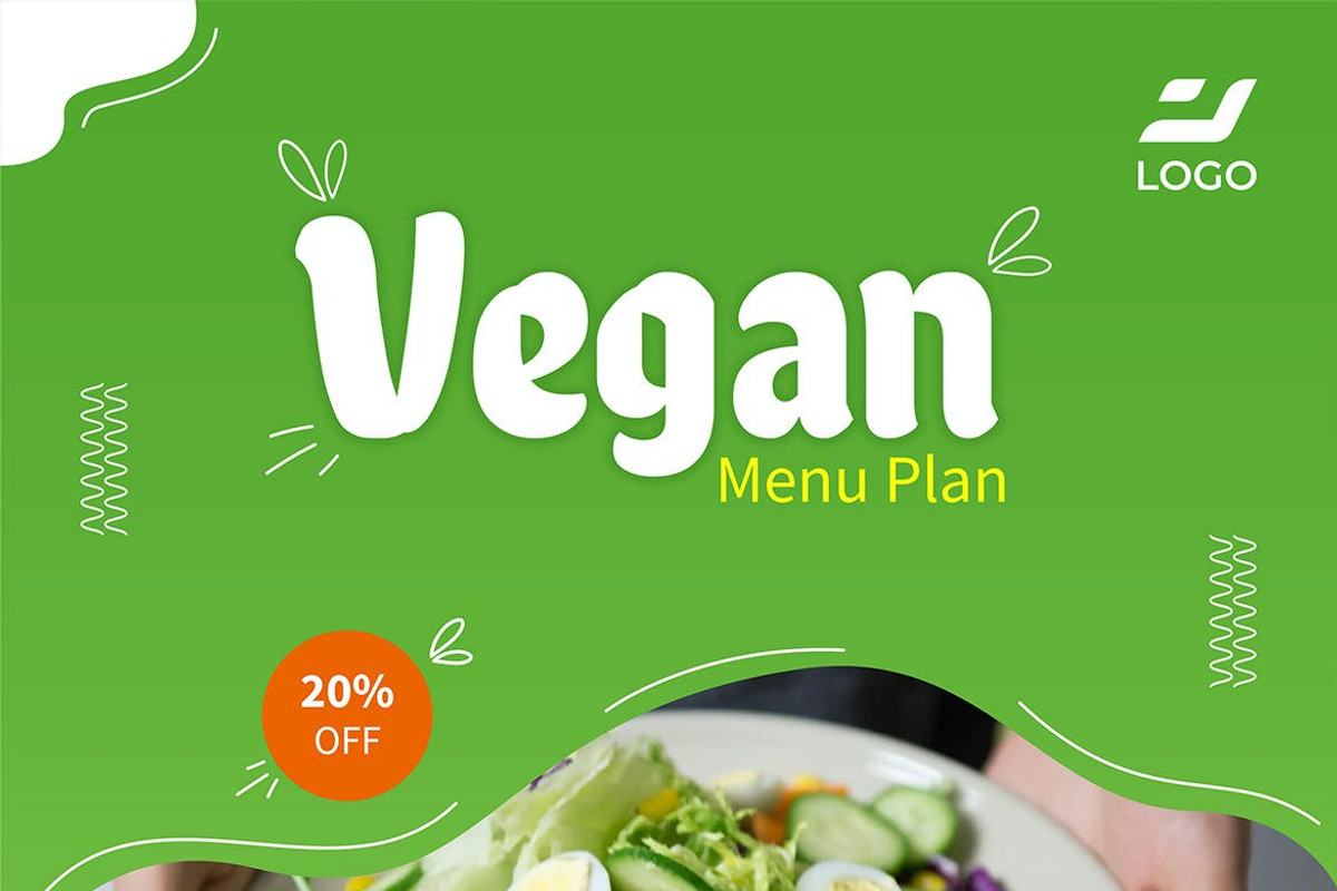 Vegan Food Instagram Post, a Social Media Template by FDR Studio (Photo 5 of 6)