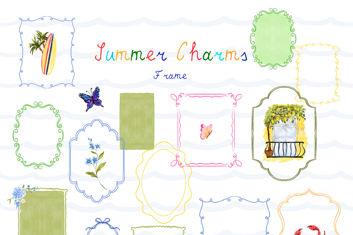 Summer Charms. Whimsical graphic, an Object Graphic by ma_i_vi (Photo 6 of 9)