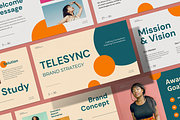 Telesync Brand Strategy - Powerpoint, a Presentation Template by Surotype (Thumbnail 1 of 10)