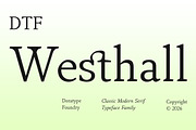 DTF Westhall, a Serif Font by Dora Typefoundry (Thumbnail 1 of 12)
