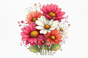 Spring Daisy Flower Clipart Png, an Illustration by Craft Nest (Thumbnail 9 of 11)