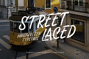 Street Laced Handwritten Typeface, a Handwritten Font by Littlehand (Thumbnail 1 of 10)