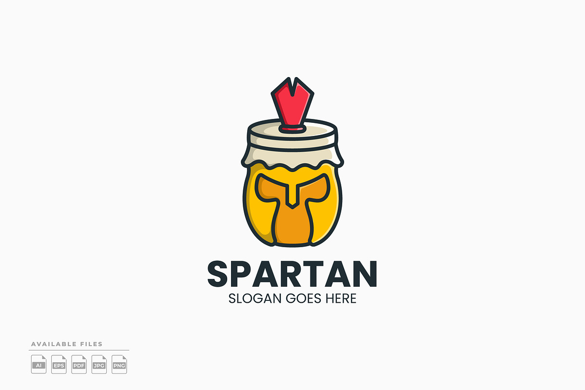 Spartan Jar Logo, a Design Template by Zeer Graphic