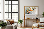 Watercolor Oranges Blosson print, a Background Graphic by Floraphoria (Thumbnail 3 of 11)