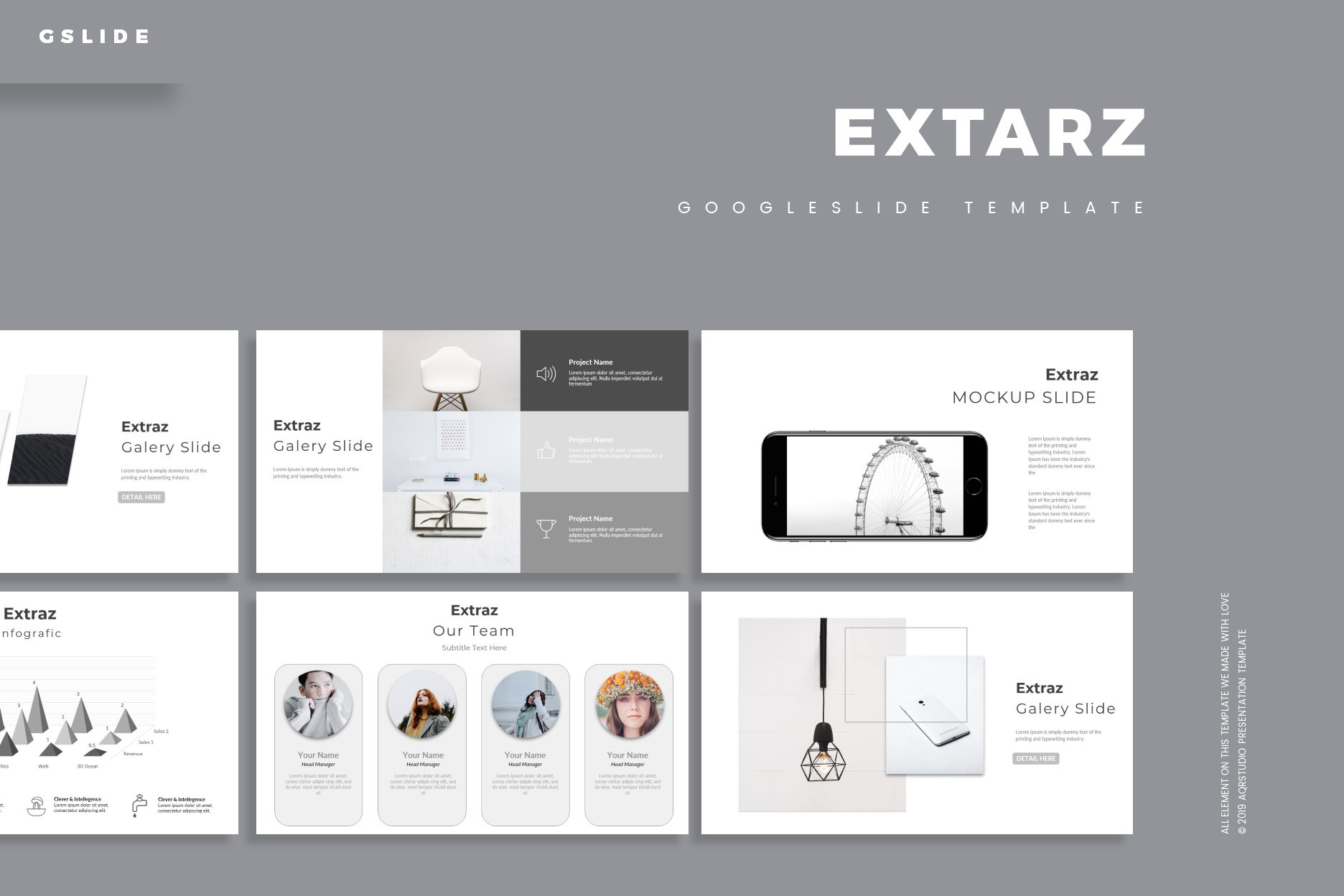 Extarz - Google Slide Template, a Presentation Template by AQR Studio