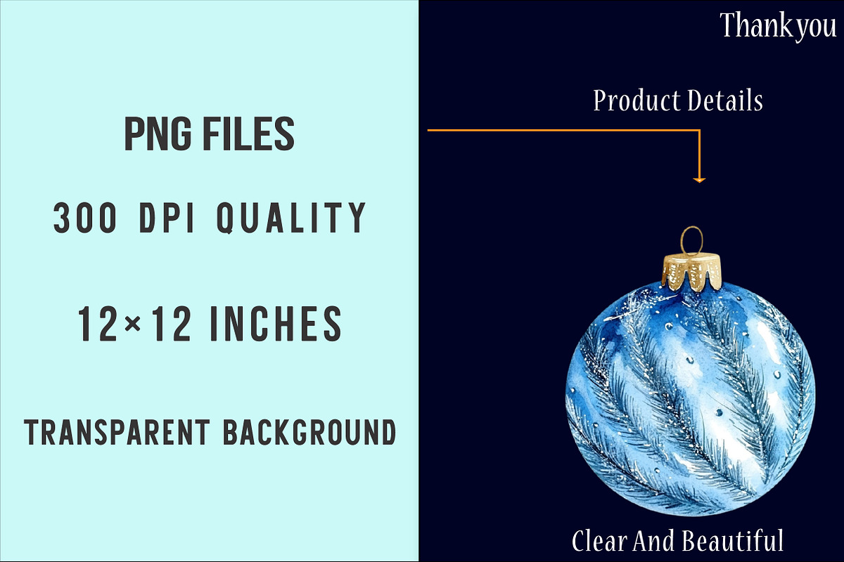 Christmas Ornament Balls Clipart, an Illustration by SinaCreation (Photo 4 of 5)