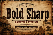 Bold Sharp, a Slab Serif Font by Wow Magic (Thumbnail 8 of 9)