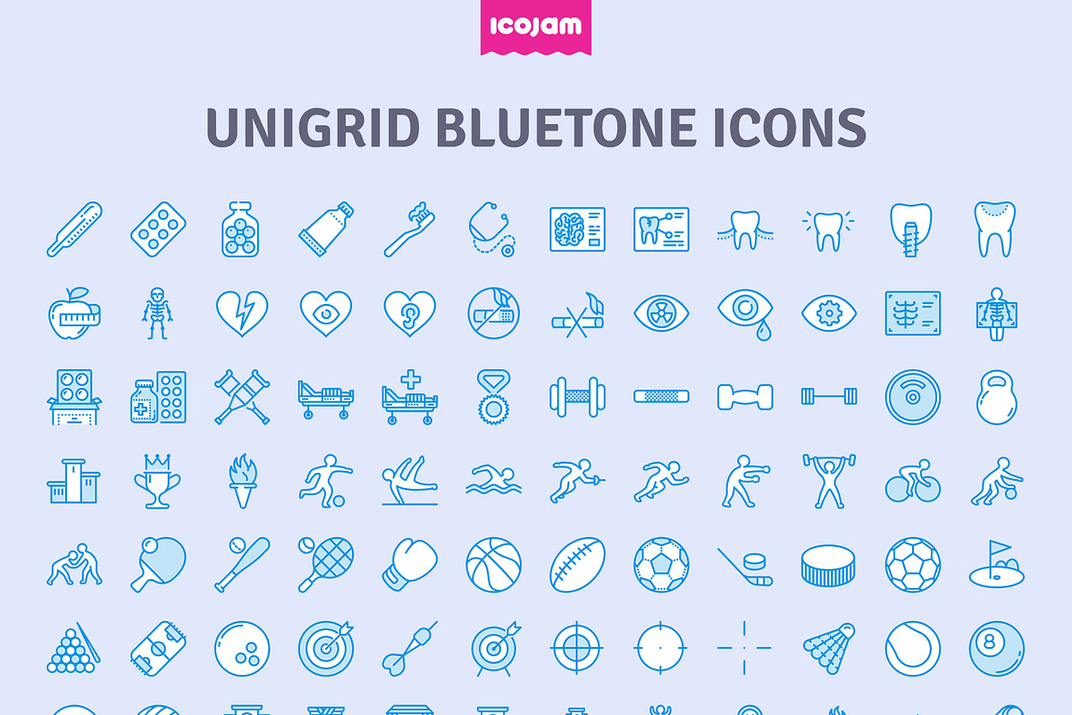 3552 Unigrid Bluetone icons, a Duotone Icon by Icojam store (Photo 5 of 14)