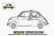 Line Art Photo Effect for Photoshop, an Action Add-On by 3d_model_tifotizi (Thumbnail 1 of 3)