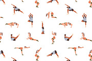 People in yoga poses, asanas set, a Sport Illustration by PaperTrident (Thumbnail 12 of 12)
