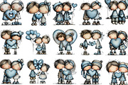 Quirky Valentine Clipart, an Illustration by designcity5 (Thumbnail 2 of 5)