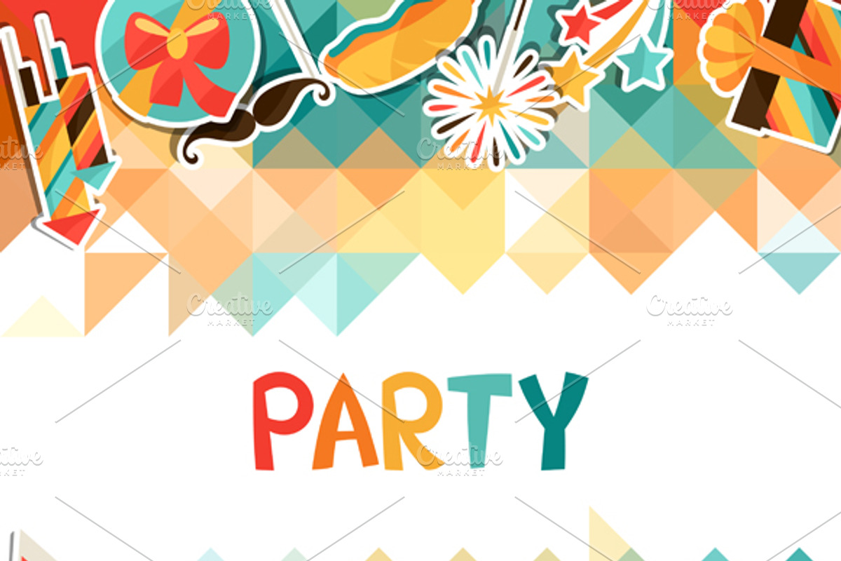 Party backgrounds., an Invitation Template by incomible (Photo 2 of 2)
