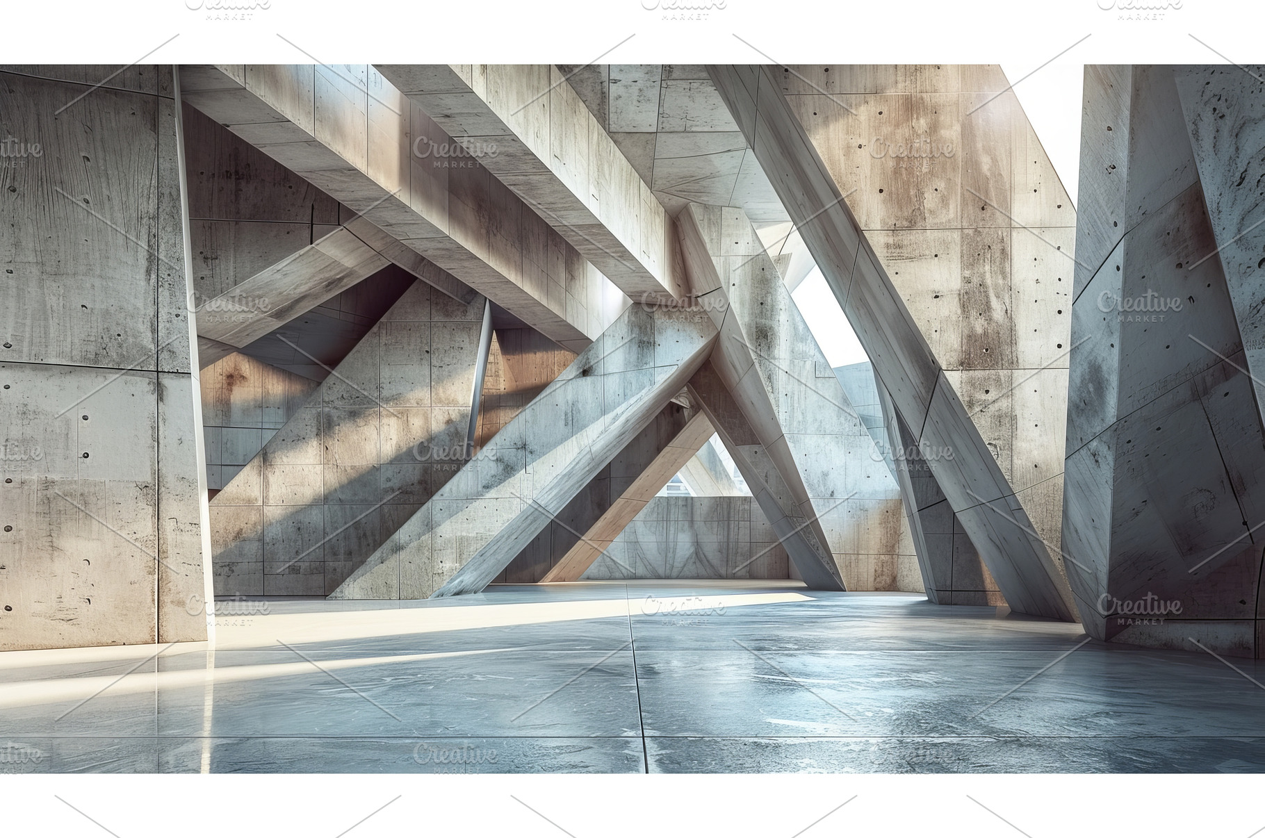 A rendering of a futuristic abstract, an Architecture Photo by ZinetroN