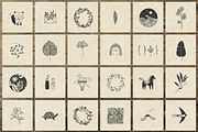 150 Hand Drawn Elements -Nature II-, an Animal Illustration by Michael Rayback Design (Thumbnail 2 of 8)