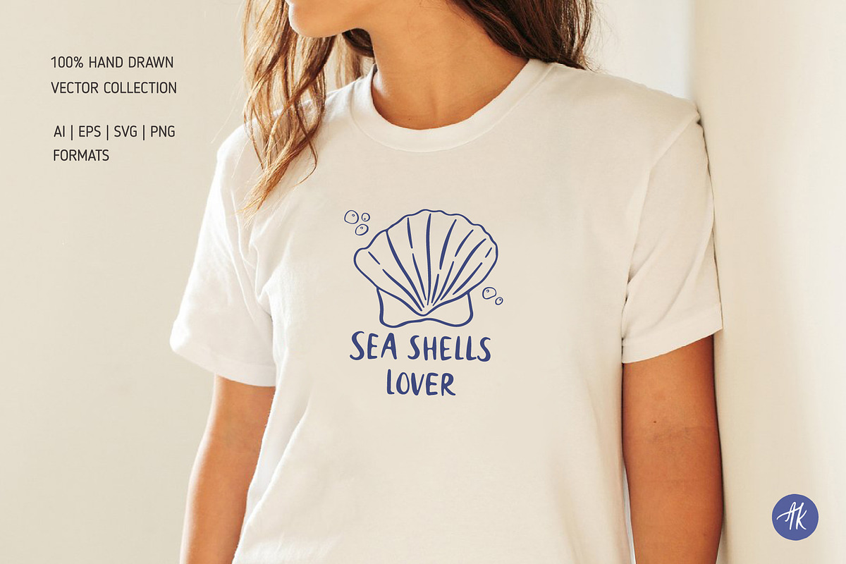 Sea Lover Hand Drawn Wall Art Set, a Graphic by Alena Koval (Photo 20 of 23)
