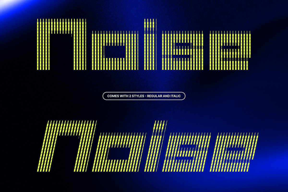CS Bytex Slitscan, a Sans Serif Font by Craft Supply Co. (Photo 3 of 8)