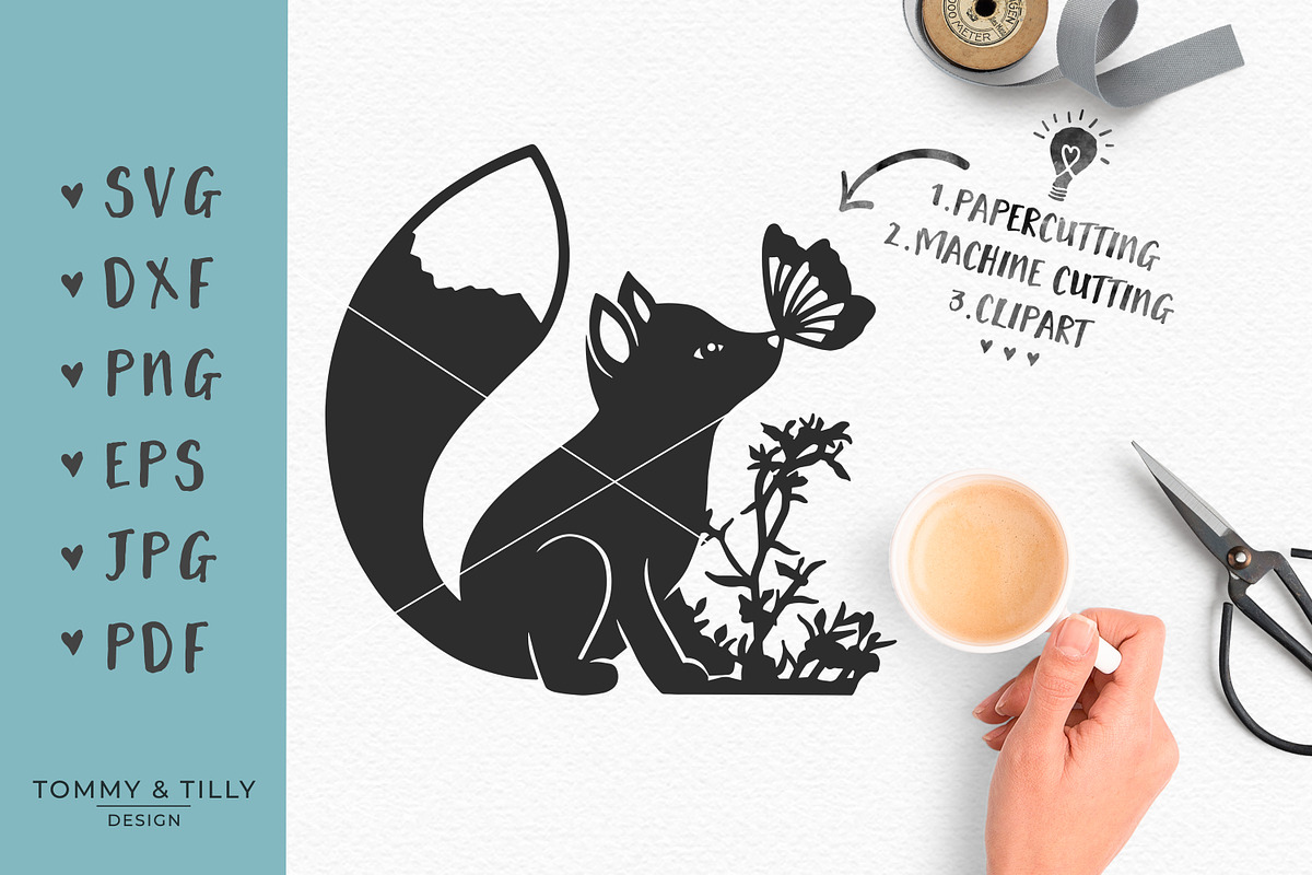 Little Woodland Fox - Cut File, an Object Graphic by Tommy & Tilly Design (Photo 2 of 5)