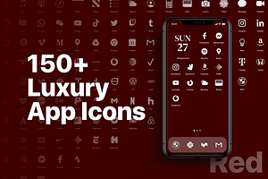 iOS 14 Luxury iPhone App Icons • R