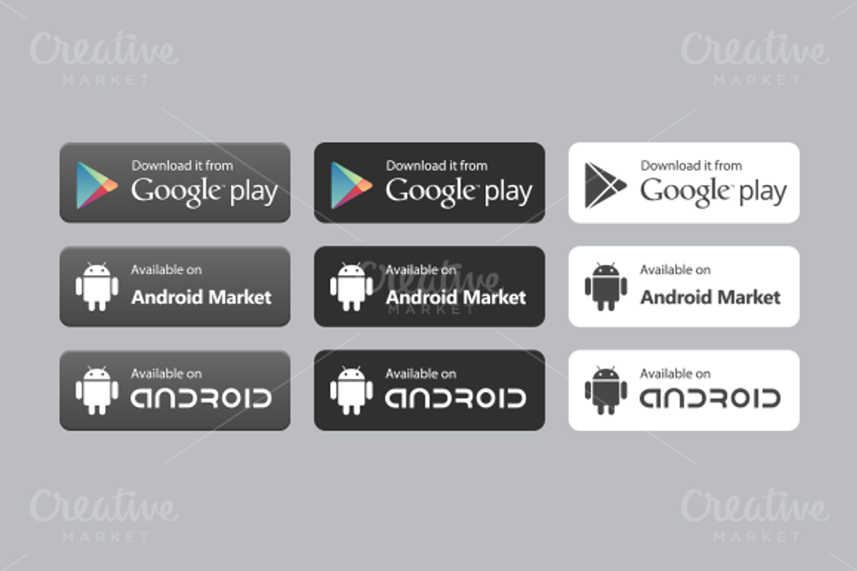 Available On Buttons, an Android Mockup by Sunbzy (Photo 1 of 5)