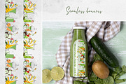 Green detox smoothies, a Food Illustration by MsFlaffy (Thumbnail 12 of 15)