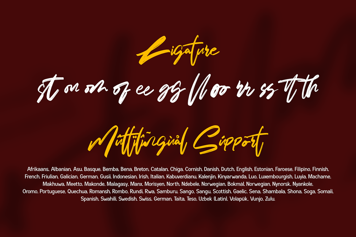 Hellombah, a Script Font by Dumadistyle (Photo 3 of 8)