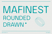 Mafinest Rounded Drawn, a Sans Serif Font by Craft Supply Co. (Thumbnail 1 of 8)