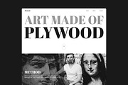 Plywood - Framer Portfolio Template, a Landing Page Template by 123 UXUI (Thumbnail 1 of 3)
