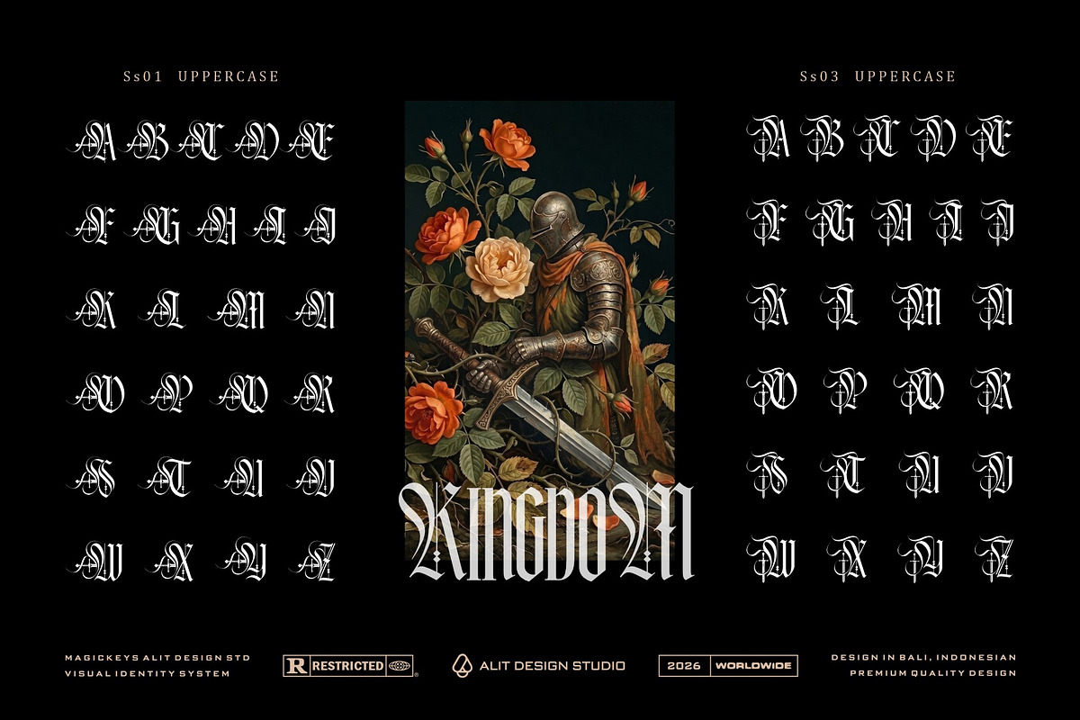 Makyos Gothic Typeface, a Blackletter Font by alit design (Photo 4 of 17)