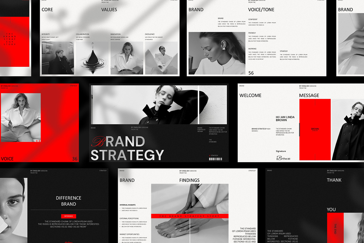 Brand Strategy Presentation Template, a Presentation Template by Aura Agency (Photo 3 of 8)