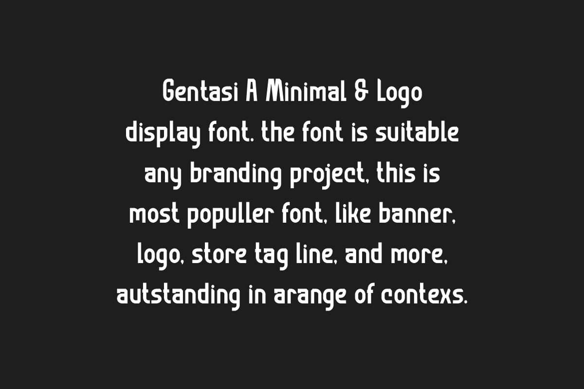 Gentasi - Corporate Font, a Sans Serif Font by Iqsiart Studio (Photo 2 of 7)