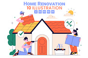 10 Home Renovation or Repair Service, a Work Illustration by denayunebgt (Thumbnail 1 of 4)