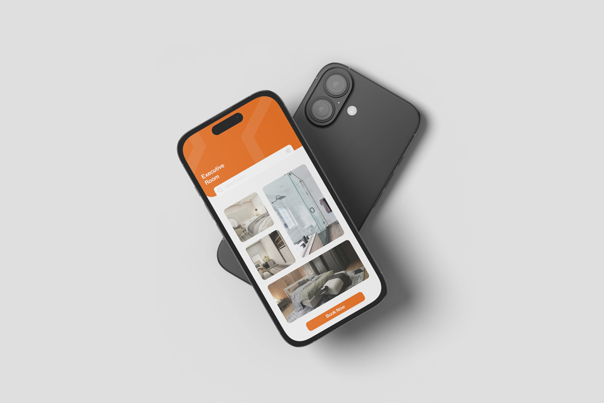 iPhone 16 Mockup, an iPhone Mockup by scribrostudio (Photo 5 of 12)