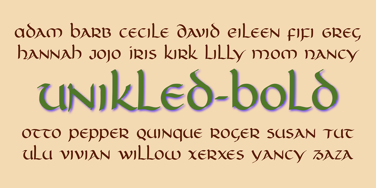 Unikled, a Font by Ingrimayne Type (Photo 4 of 7)